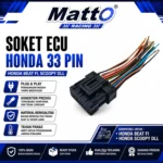 Soket ECU ECM 33 Pin Full Ori Honda Beat FI Beat ESP Beat Street Scoopy FI Spacy FI Vario FI 110 125 | Matto Racing