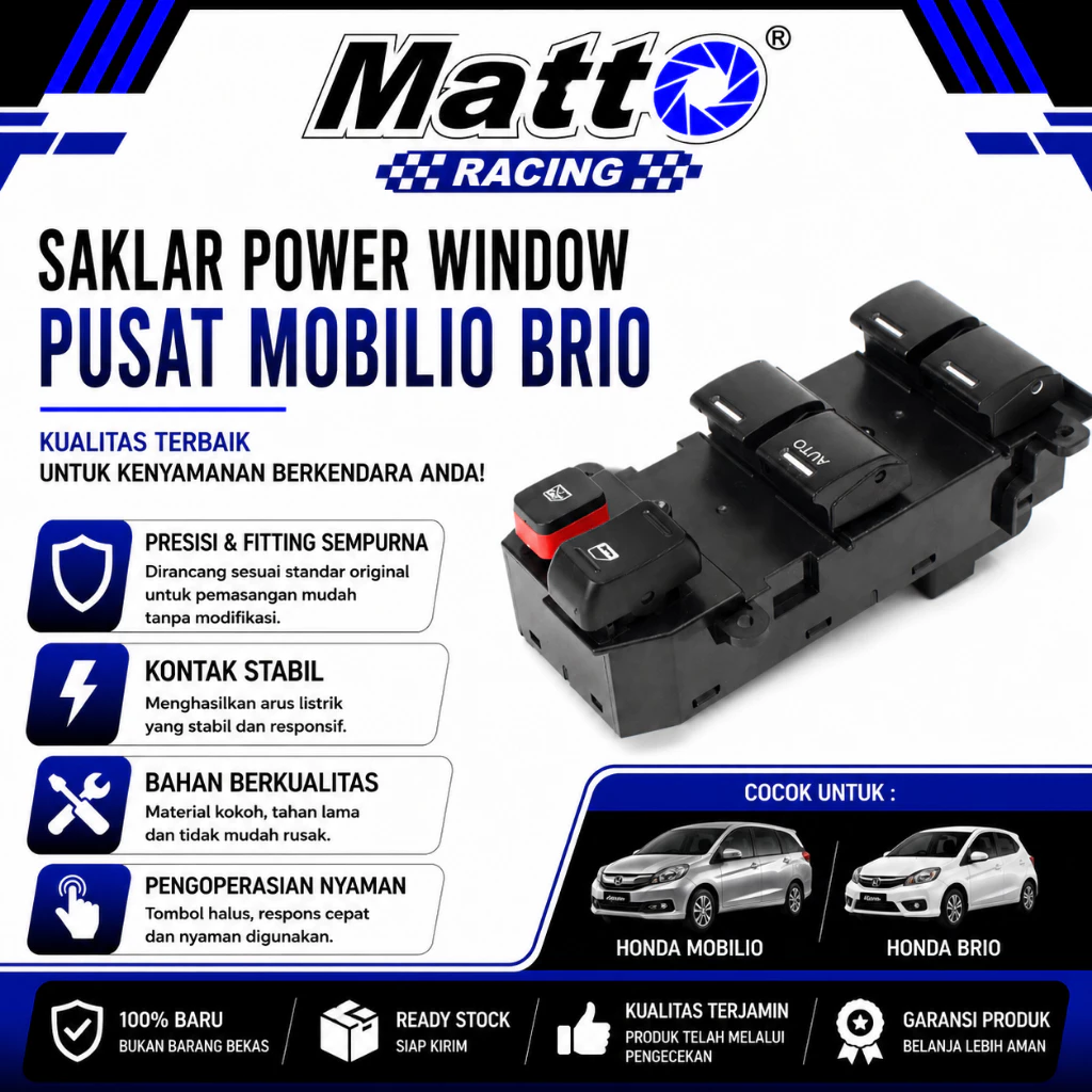 id-11134207-81zte-mqr53b4gi6812d Saklar Power Window Pusat Mobilio Brio | Master Switch Kaca Elektrik Honda Mobilio Brio | Matto Racing - Gambar 1