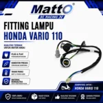 Fitting Lampu Honda Vario 110 | Soket Lampu Vario 110 | Dudukan Lampu Depan Honda Vario 110 | Matto Racing