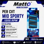 Per CVT Mio Sporty Blue 1200 RPM | Per Kontra Yamaha Mio Sporty | Per CVT Racing | Matto Racing