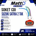 Soket CDI Suzuki Satria 2 Tak | Socket CDI Satria 2T | Konektor CDI Suzuki Satria | Matto Racing