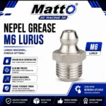 Nepel Grease M6 Lurus | Grease Nipple Straight | Grease Fitting | Matto Racing