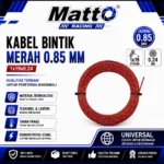 Kabel Bintik Merah 0.85 mm 1x19x0.24 | Kabel Listrik Otomotif Motor Mobil | Matto Racing