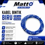 Kabel Bintik Biru 0.85 mm 1x19x0.24 | Kabel Listrik Otomotif Motor Mobil | Matto Racing