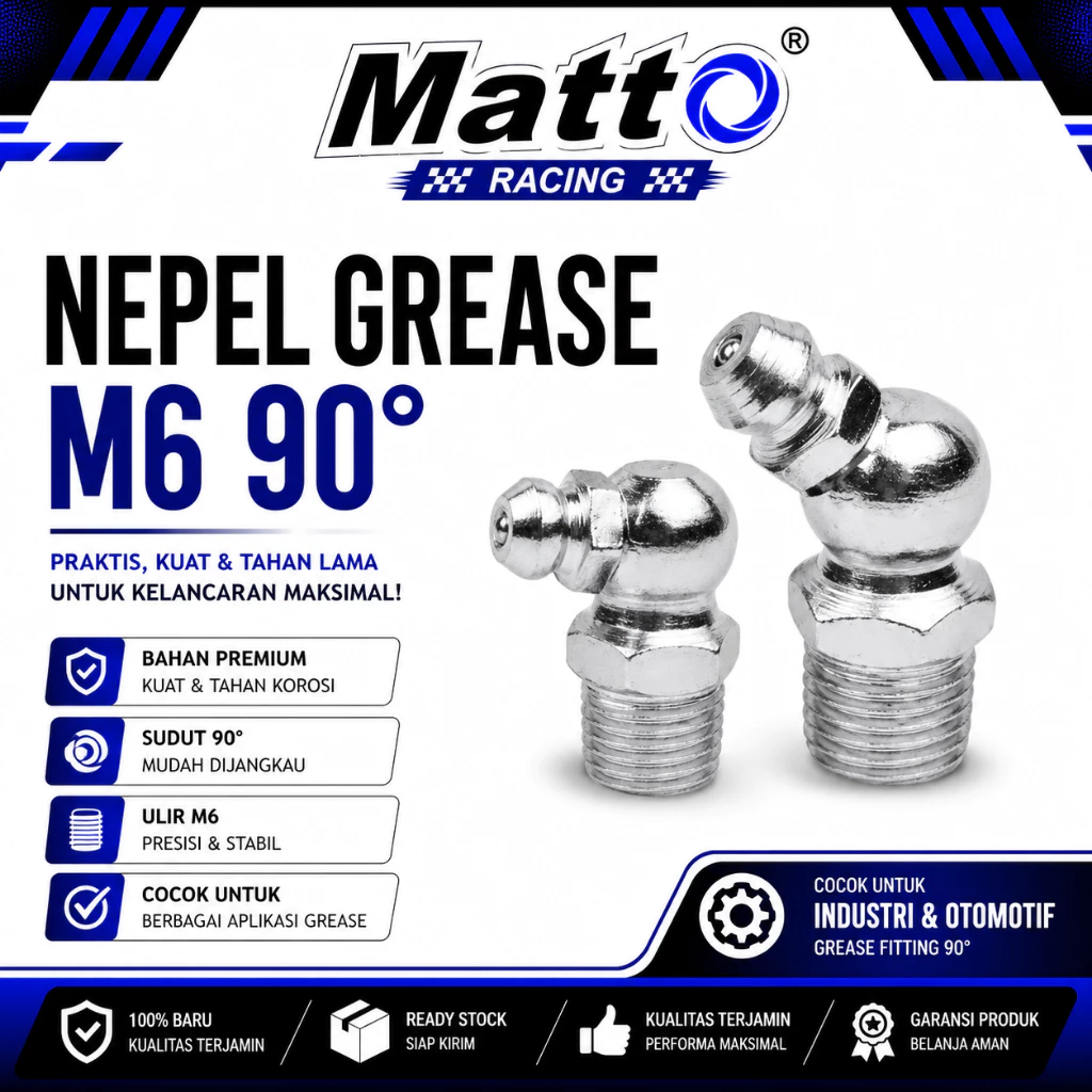 id-11134207-81ztl-mr1hwfazvt3b73 Nepel Grease M6 90° | Grease Nipple 90 Derajat | Grease Fitting | Matto Racing - Gambar 1