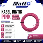 Kabel Bintik Pink 0.85 mm 1x19x0.24 | Kabel Listrik Otomotif Motor Mobil | Matto Racing
