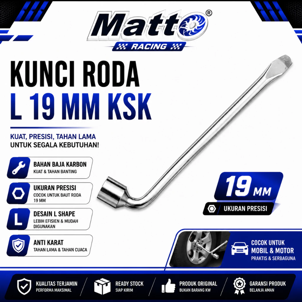 id-11134207-81ztq-mr1hwfazos933d Kunci Roda L 19 MM KSK | Wheel Nut Wrench | Kunci Baut Roda Mobil | Matto Racing - Gambar 1